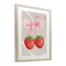 Stupell Industries Feminine Strawberry Pearls Framed Print Under Glass, design by Jesse Keith